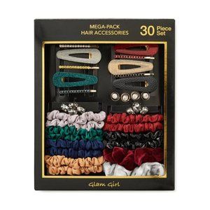 New Girl's Women's Mega Hair Pack, 30-Piece Set Jewel Tones